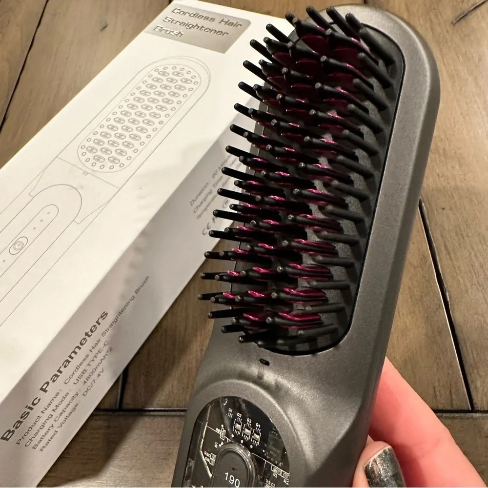 💈Cordless Hair Straightener Brush Mini Travel Brush It#OB3